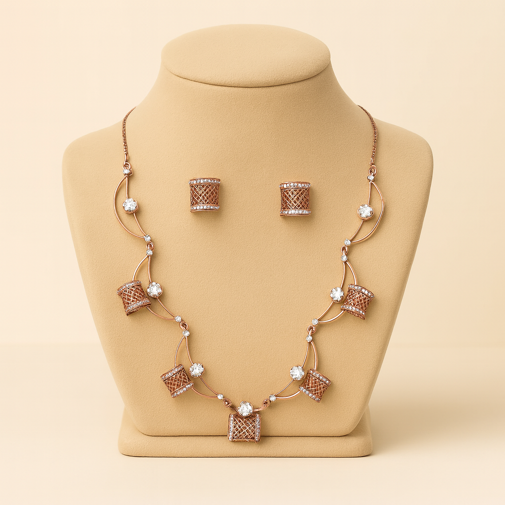 Rose Gold Cylinder Set