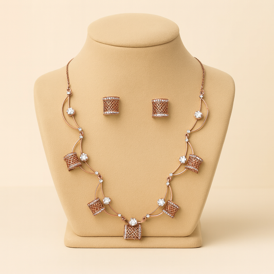 Rose Gold Cylinder Set