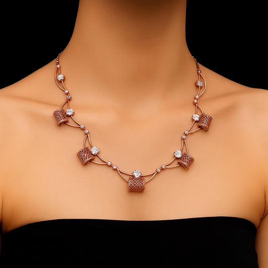 Rose Gold Cylinder Set