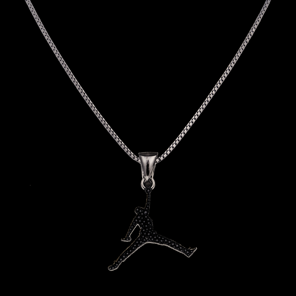 Basketball Player Pendant with Chain