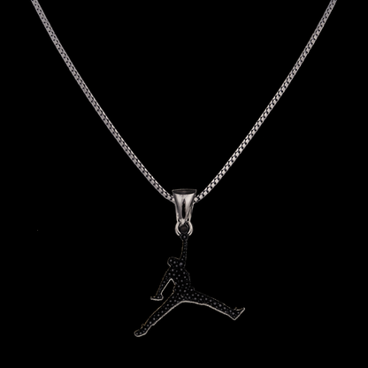 Basketball Player Pendant with Chain