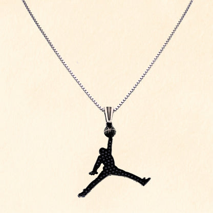 Basketball Player Pendant with Chain