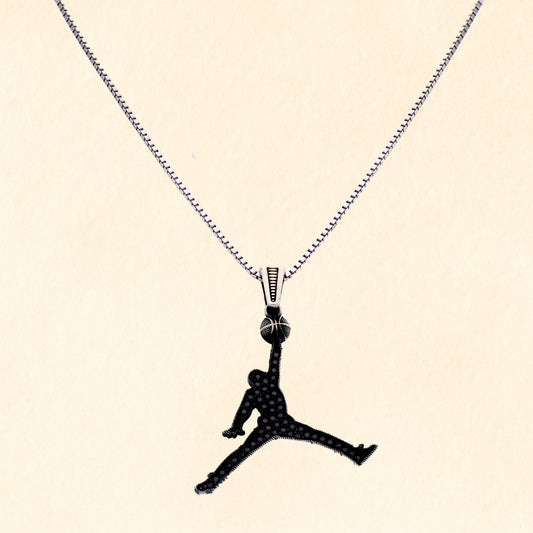 Basketball Player Pendant with Chain