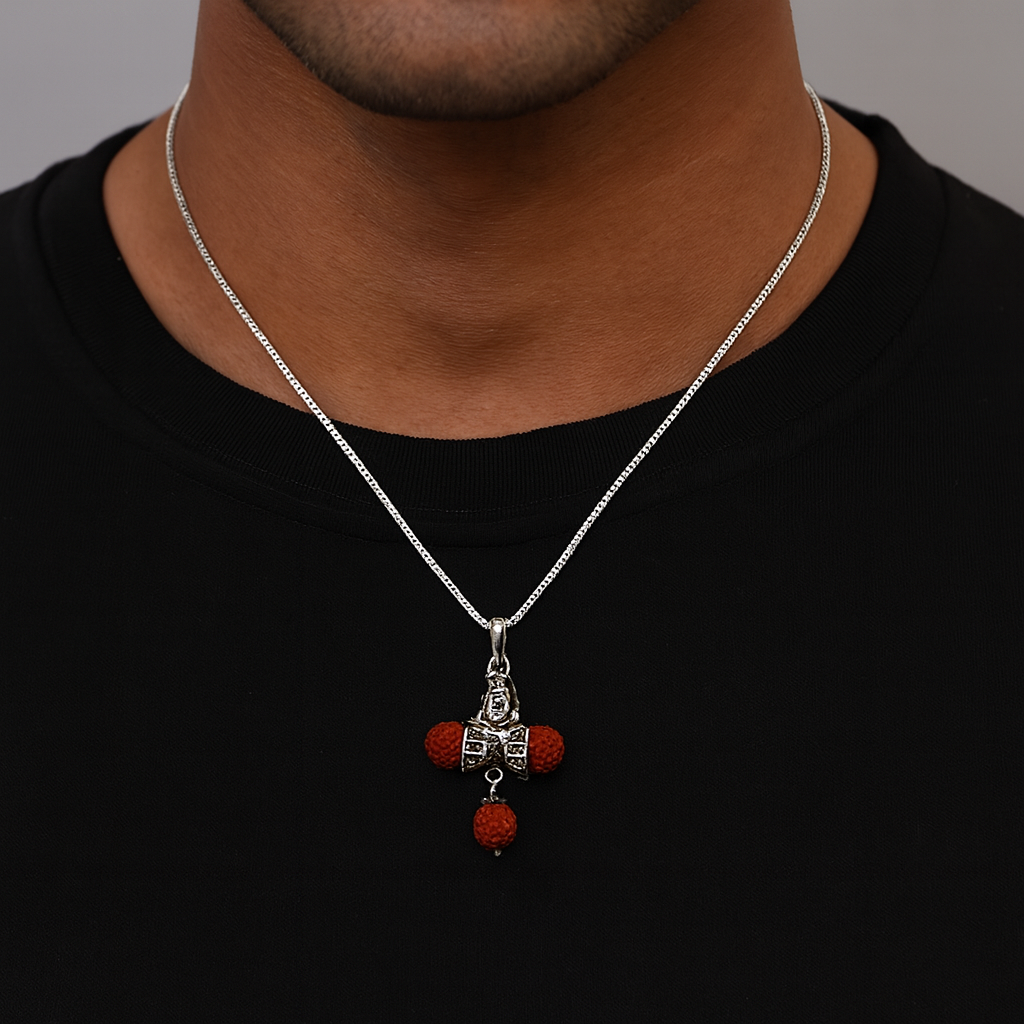 Shiv Rudraksha Pendant with Chain