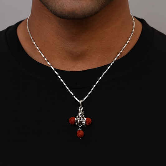 Shiv Rudraksha Pendant with Chain