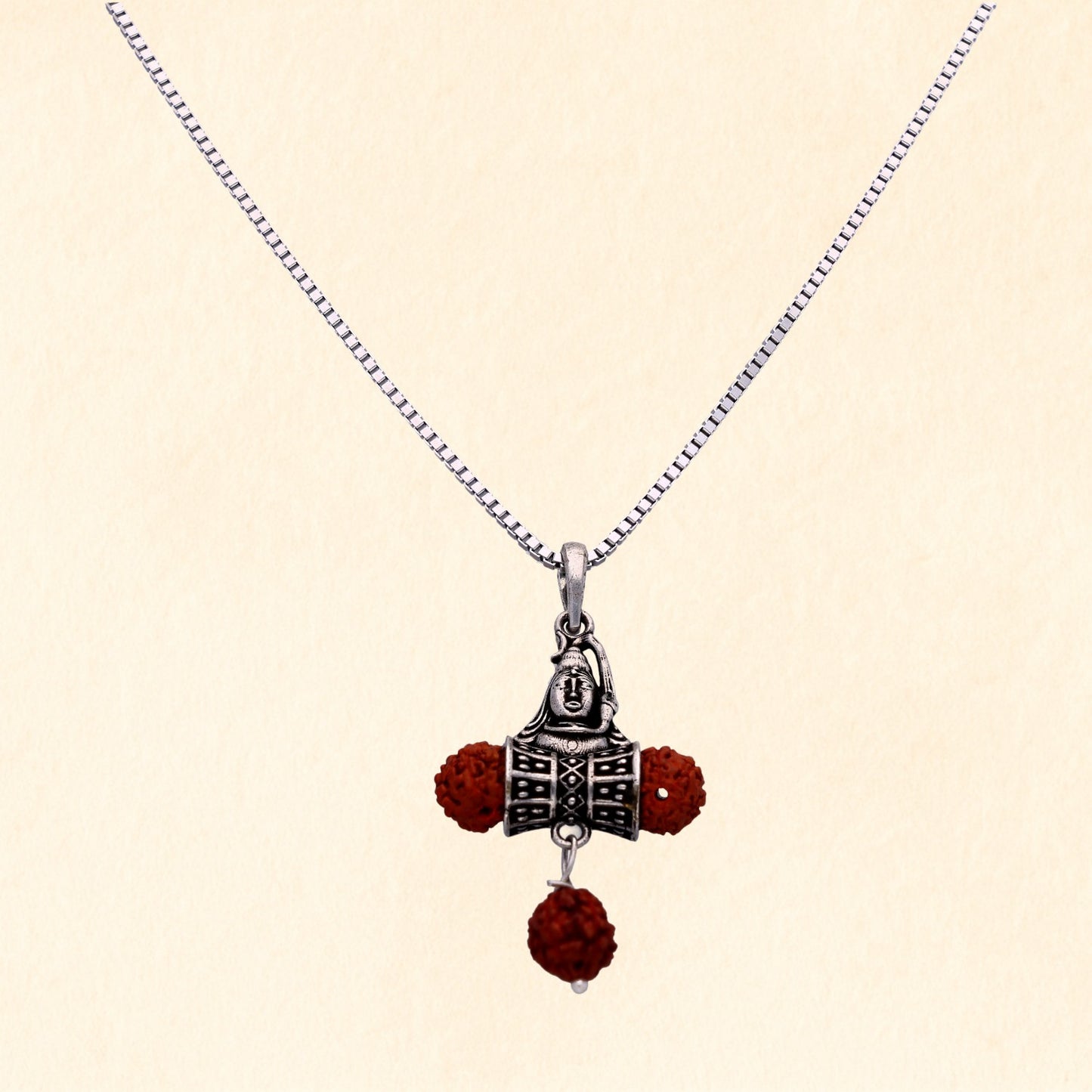Shiv Rudraksha Pendant with Chain