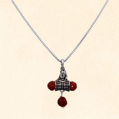 Shiv Rudraksha Pendant with Chain