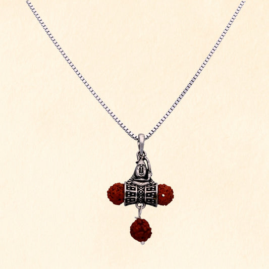 Shiv Rudraksha Pendant with Chain