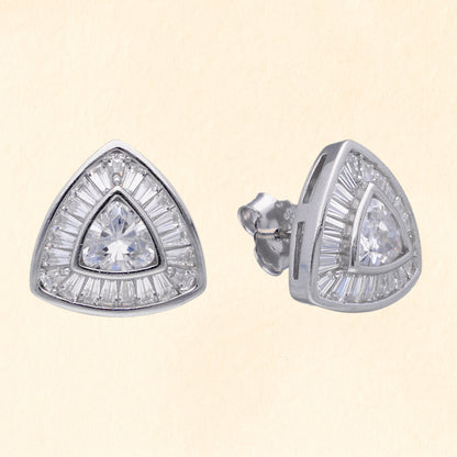 Triangle Crystal Studs