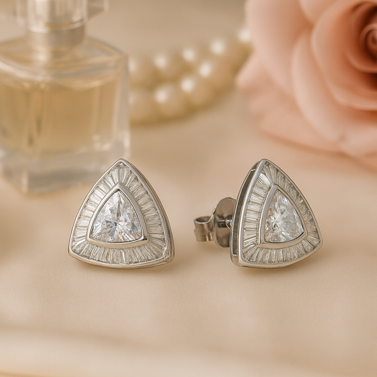 Triangle Crystal Studs