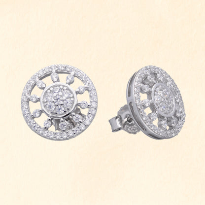Round Crystal Studs