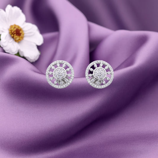 Round Crystal Studs