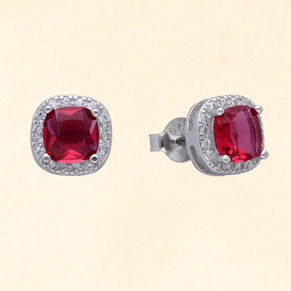 Red Crystal Earrings