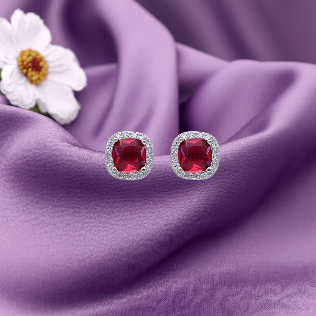 Red Crystal Earrings