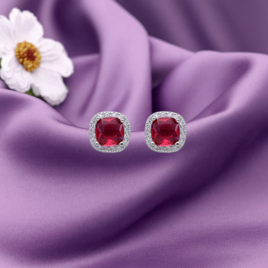 Red Crystal Earrings