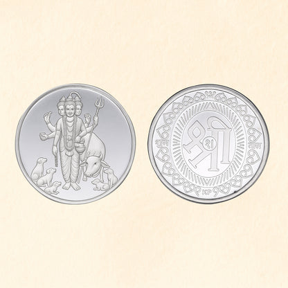 Lord Dattatreya Pure Silver Coin