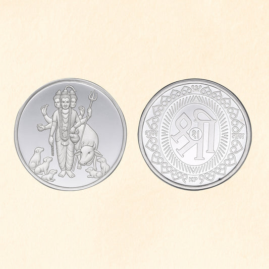 Lord Dattatreya Pure Silver Coin