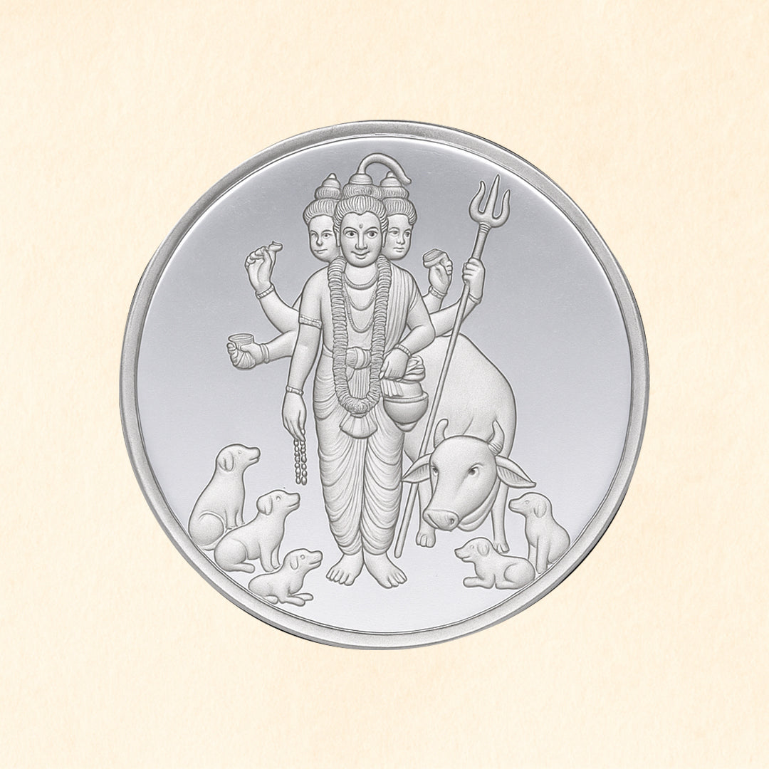 Lord Dattatreya Pure Silver Coin