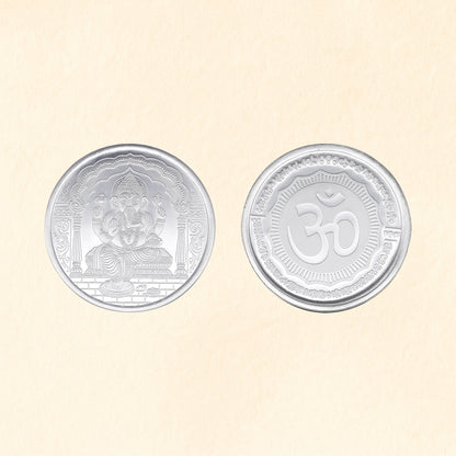 Lord Ganesha Pure Silver Coin
