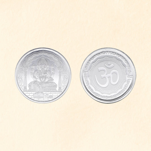 Lord Ganesha Pure Silver Coin