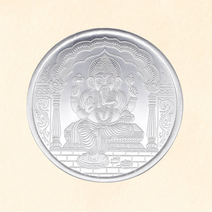 Lord Ganesha Pure Silver Coin