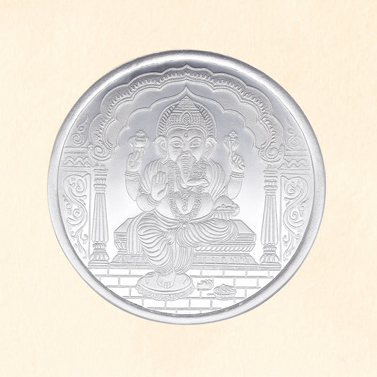Lord Ganesha Pure Silver Coin