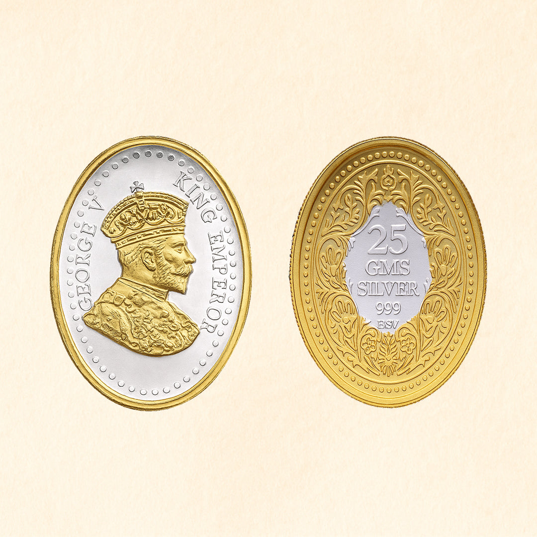 King George V Silver Coin (Gold Plated)