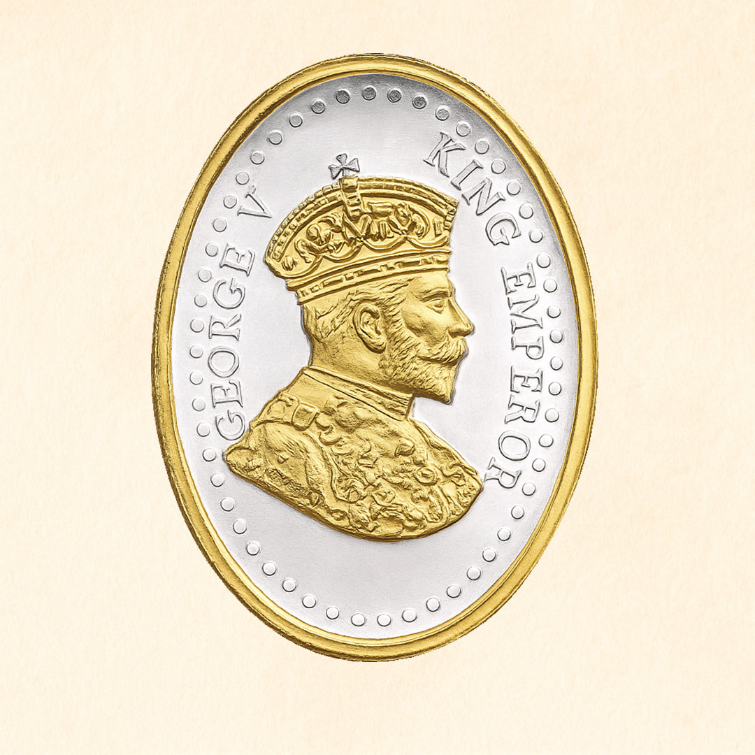 King George V Silver Coin (Gold Plated)