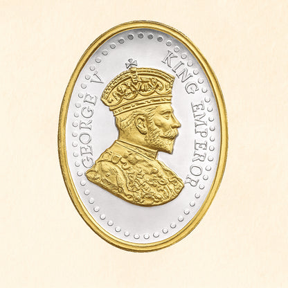 King George V Silver Coin (Gold Plated)