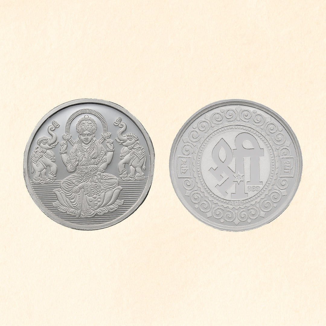 Goddess Laxmi Pure Silver Coin