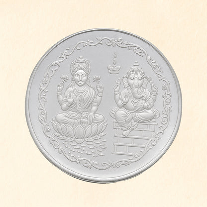 Laxmi Ganesh Pure Silver Coin