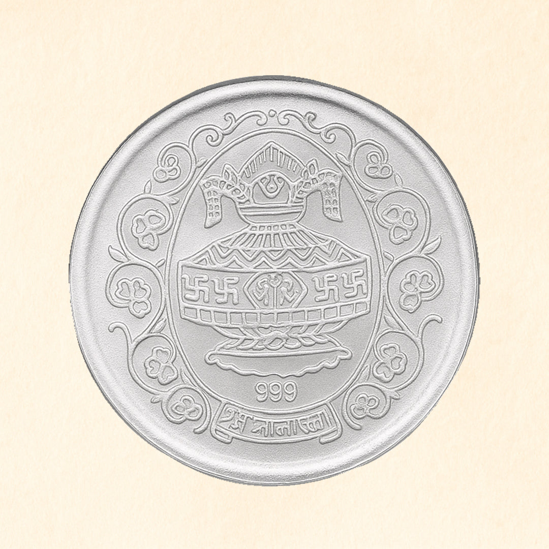 Laxmi Ganesh Pure Silver Coin