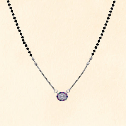 Silver Stone Mangalsutra