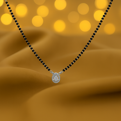 Silver Drop Mangalsutra