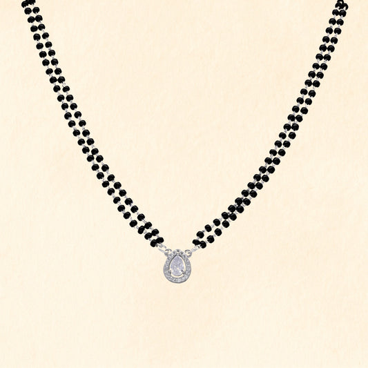 Silver Drop Mangalsutra