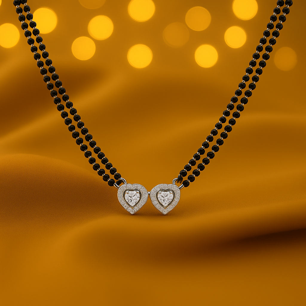 Double Heart Mangalsutra