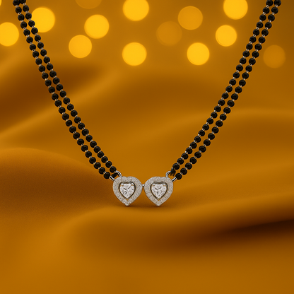 Double Heart Mangalsutra