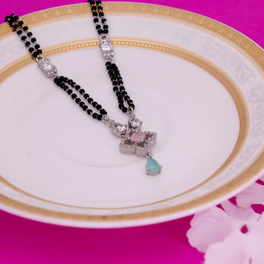 Pink Stone Mangalsutra
