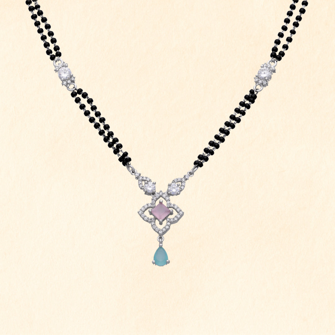 Pink Stone Mangalsutra