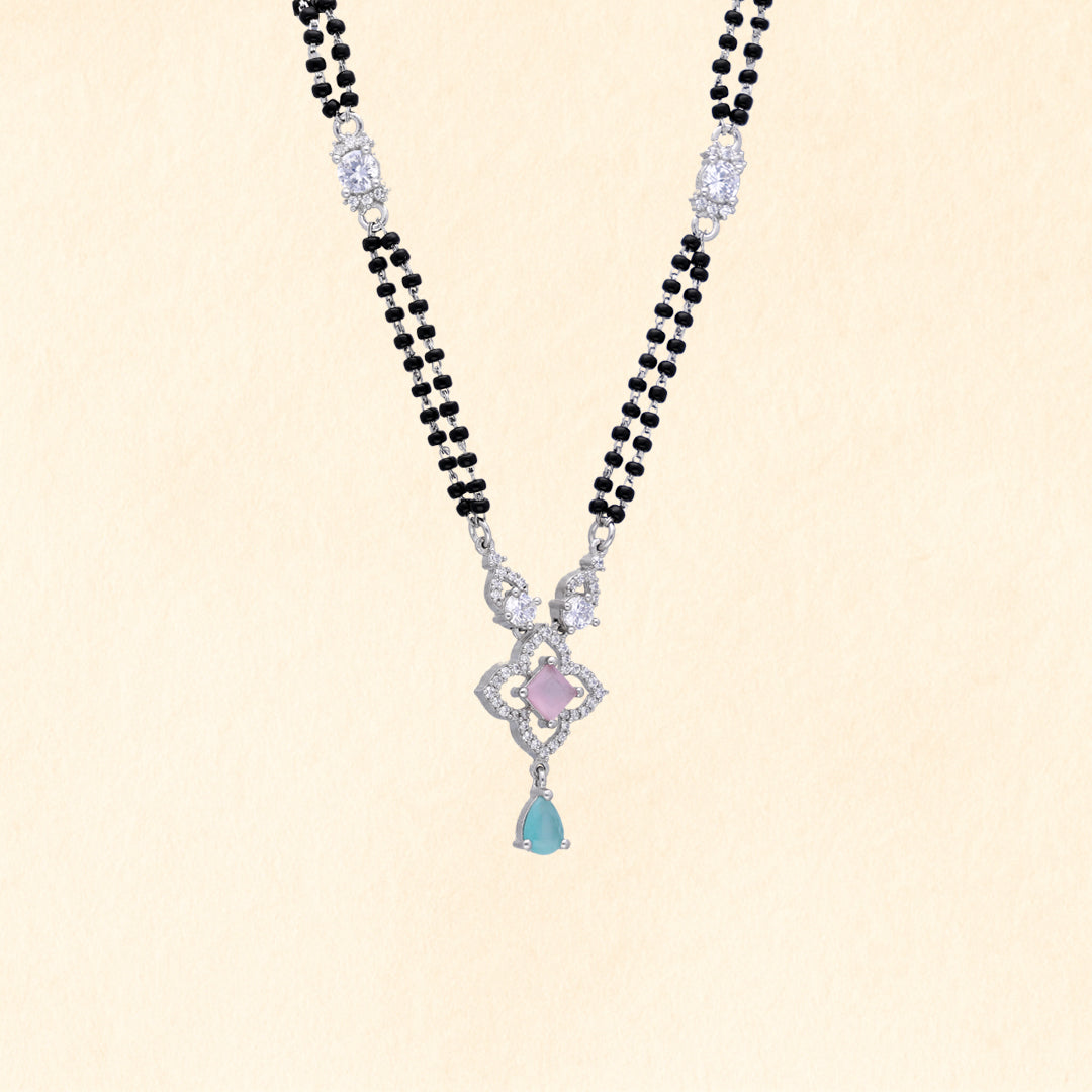 Pink Stone Mangalsutra