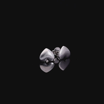 Silver Love Studs