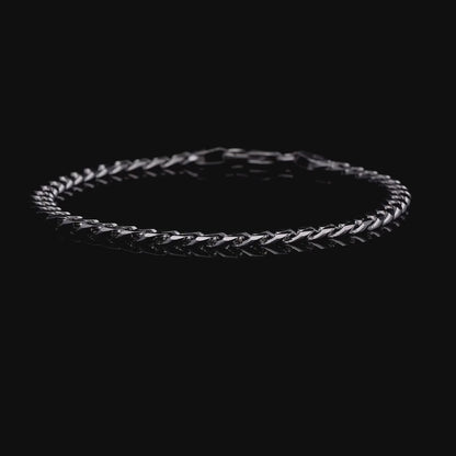 Bold Curb Link 92.5 Silver Men's Bracelet