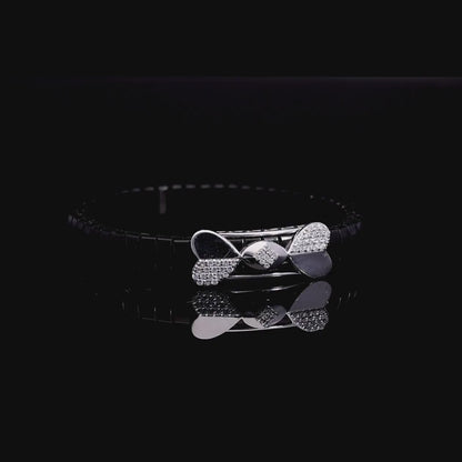 Layered Rose Geometric Bracelet
