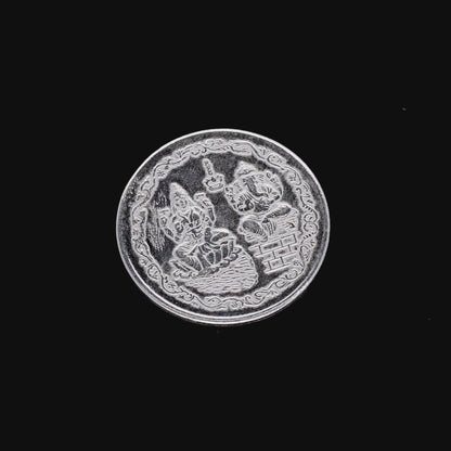 Laxmi Ganesh Pure Silver Coin